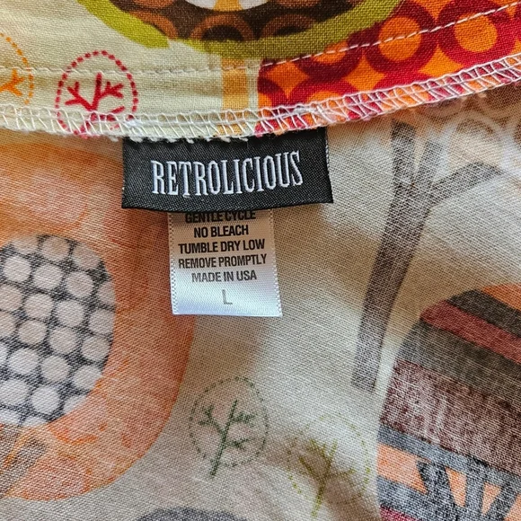 Colorful Patterned Women's Skirt - Picture 4 of 4